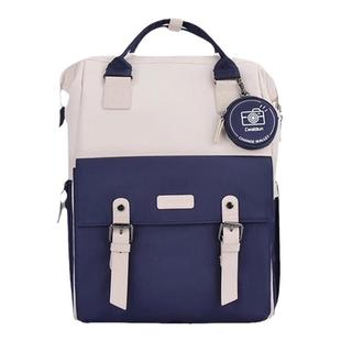 Cwatcun香港卡登双肩背包相机包收纳包内胆包休闲拼色微单反男女情侣摄影包适用富士xt50佳能R50索尼尼康z30