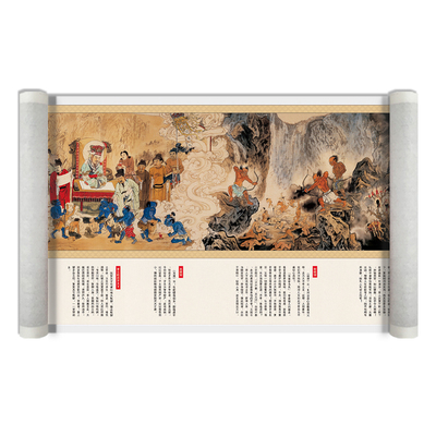 地狱变相图国画真迹复制艺术微喷