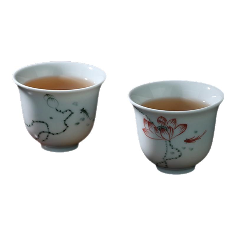 茶杯闻香杯手绘功夫茶杯贵和祥