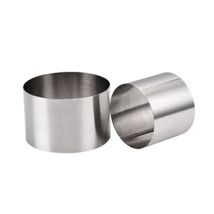 4寸日式大鼓烧面包模具不粘不锈钢圆形慕斯圈司康饼安曼卷模具