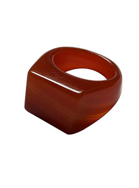 玛瑙食指方形个性独特饰品