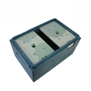 生鲜保冷箱保鲜箱冷藏箱EPP循环保温箱EPP高密度泡沫箱 蓝色 51升