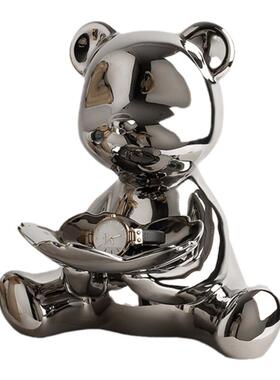 暴力熊玄关钥匙收纳摆件简约