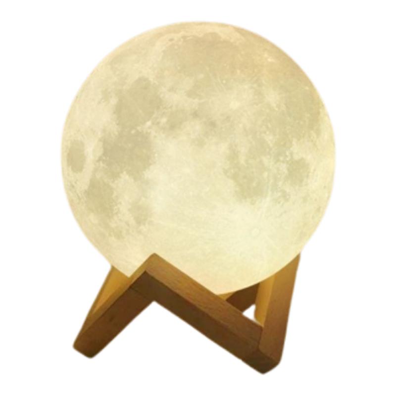 3D月球灯创意小夜灯卧室床头灯生日礼物送闺蜜儿童睡觉护眼灯