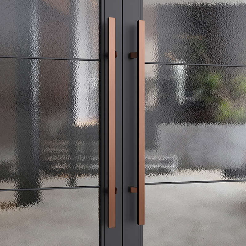 轻奢金拉丝加厚304不锈钢大门拉手玻璃门拉手有框门推拉木门把手