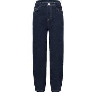 Navigare意大利小帆船秋季磨毛牛仔裤女显瘦九分裤子休闲香蕉裤