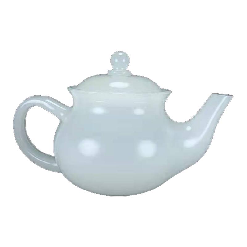 新疆高端款金丝玉茶壶单个中式功夫养生泡茶茶杯玉石茶具套装全套