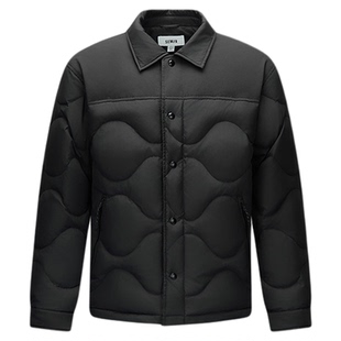 森马羽绒服男冬季三防衬衫式羽绒内胆25新款葫芦绗线时尚外套轻薄