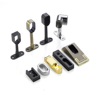 加厚衣柜挂衣杆配件衣橱柜子衣杆托底座法兰座固定衣架杆柜内配件