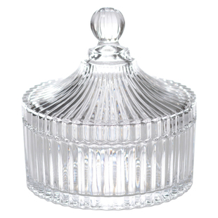 欧式带盖水晶玻璃水果盘创意装饰器皿沙拉碗糖果盒碗干果盒点心盘