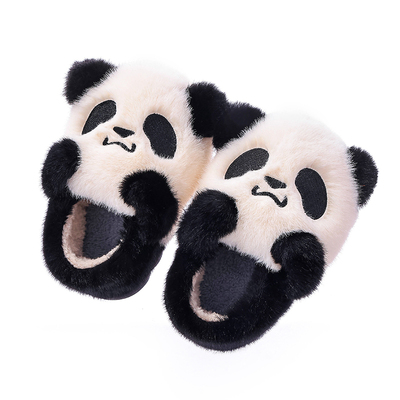 儿童棉拖鞋2025新款可爱卡通熊猫冬季厚底室内居家男女童加厚保暖