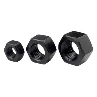 12.9级螺母高强度六角螺母大全GB6170发黑8级螺丝帽M2M3M4M5-M36