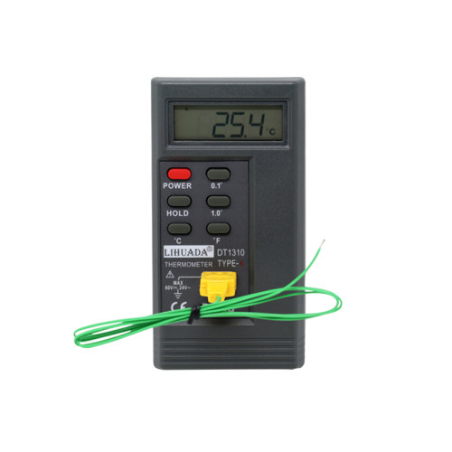 工业级温度表DT1310手持式测温仪K型热电偶带耐用型接触式探头