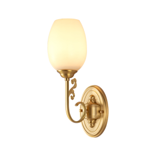 全铜卧室床头壁灯法式中古客厅墙灯欧式复古轻奢创意艺术美式灯具