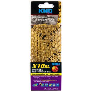 台湾KMC自行车链条11速33/22速山地公路车变速DLC黄金单车通用链