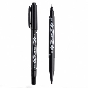 小双头油性记号笔儿童美术勾线笔办公物流笔防水防油不掉色不可擦