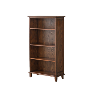 美式全实木书柜儿童落地小书架家用陈列柜开放式收纳柜杂志柜