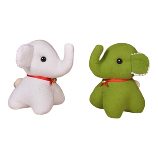 布艺公仔纯色吉祥小象装饰摆件多巴胺玩偶泰国版纳旅游纪念品礼物