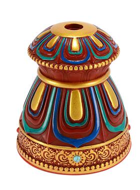 闯隆树脂彩绘藏式箭幡手摇底座