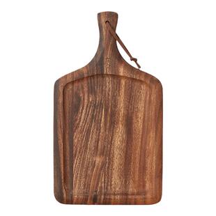 初心实木牛排盘家用木质披萨盘牛扒木板餐具木盘木头托盘西餐摆盘