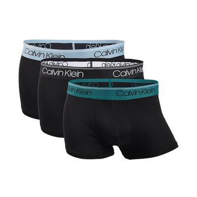 CK男士平角内裤四角短裤三条装