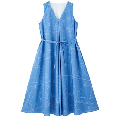 太平鸟大师蓝联名飞鸟主题连衣裙