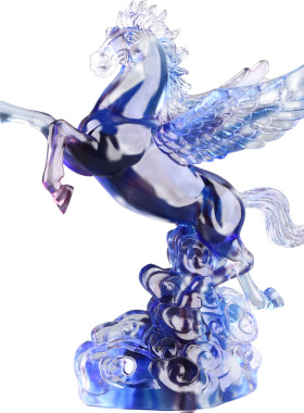 马到成功办公室工艺品琉璃