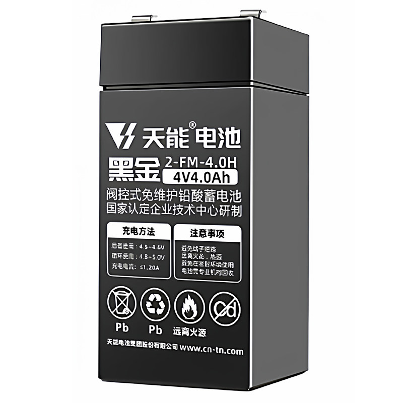 天能4V通用电子秤台秤磅秤蓄电池