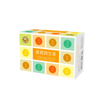 香港虎标黄芪四宝茶200g黄芪西洋参桂圆枸杞非补气血元气四宝茶叶