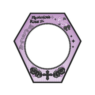 b品5折 气球暖暖星 现货 玫瑰十字吧唧砖谷美亚克力展示架徽章