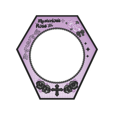 气球暖暖星原创玫瑰十字吧唧砖