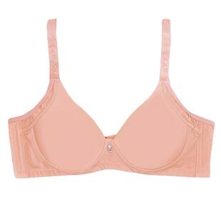 贵夫人夏季睡眠文胸光面纯色舒适无钢圈薄款B杯贵妇人内衣FA8368