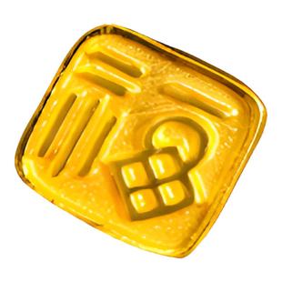 老克勒古法黄金福字方扣足金999小配件配饰手链手串DIY送礼女