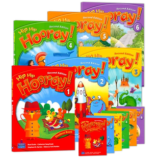原版进口朗文培生3H少儿英语教材 Hip Hip Hooray 1 2 3 4 5 6级别在家自学小学生英语书教学美式发音听说读写hiphiphooray教材