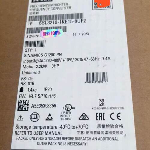 【询价】6SL3210-1KE15-8UF2 适用