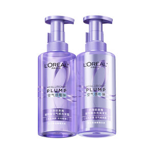 欧莱雅美发官方旗舰店百亿补贴欧莱雅洗发水护发素玻尿酸控油蓬松强韧活力姜大金瓶