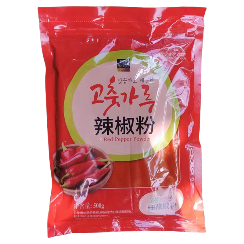 韩式爱奥家辣椒粉辣椒面美食料理调味品调味料腌菜辣椒粉500g