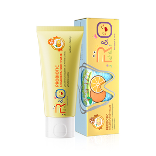 【香橙味】原装进口RO儿童牙膏益生菌平衡口腔菌落防蛀牙3-6岁