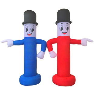 充气招手哪吒卡通人偶气模商场超市户外庆典开业气球立柱广告拱门