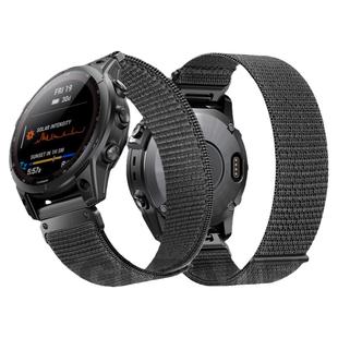 AKGLEADER适用于佳明Garmin飞耐时Fenix8/7 Pro/Fenix5X/Fenix6/Forerunner945/955/965手表尼龙回环编织表带