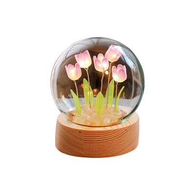 郁金香小夜灯生日礼物手工diy