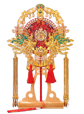 秀禾新娘出嫁双面双色团扇