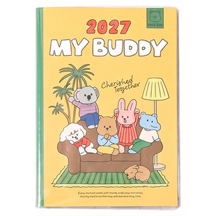 韩国dailylike卡通可爱2027周计划日程本学生办公彩页日记手账本
