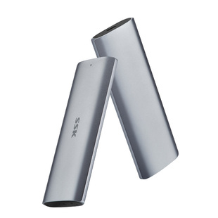 SSK飚王m2固态移动硬盘盒双协议nvme/sata转usb3gen2硬盘盒typec