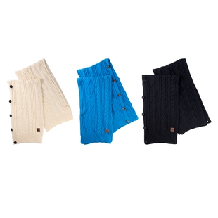 上森蓝色围巾针织披肩女款2024新款冬围脖套护颈山羊绒韩系氛围感