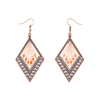 朵玮原创设计热卖几何女木质耳环