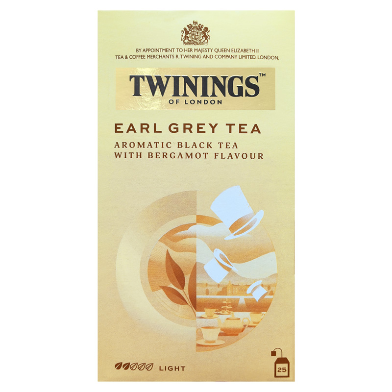 英国TWININGS川宁茶 豪门伯爵红茶英式红茶 盒装25片袋泡茶包临期