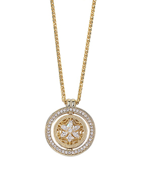 【新品】八宝罗盘项链女款2025新款高级感轻奢小众毛衣链秋冬饰品