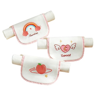 儿童吸汗巾幼儿园纯棉隔汗巾绣名字宝宝全棉a类大号男女孩垫背巾