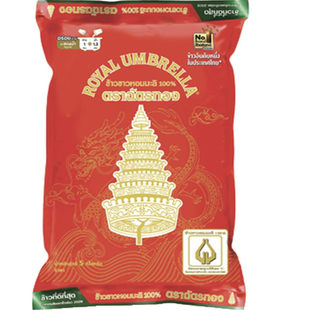 泰国纯茉莉香米 皇族金辉红伞米长粒软糯有嚼劲Royal正品代购直邮